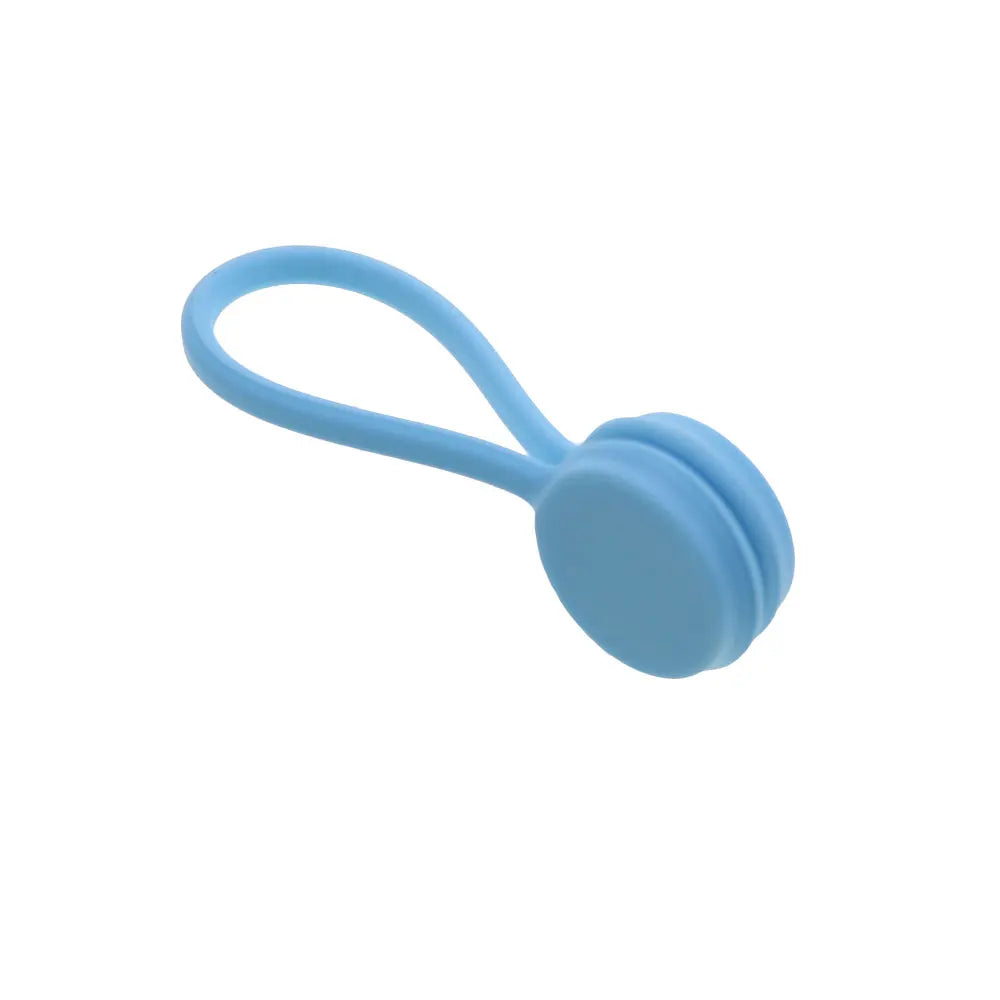 5 bridas magnéticas reutilizables para cables, bridas magnéticas de silicona