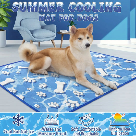 Almohadilla de hielo grande para mascotas de 77 x 100 cm