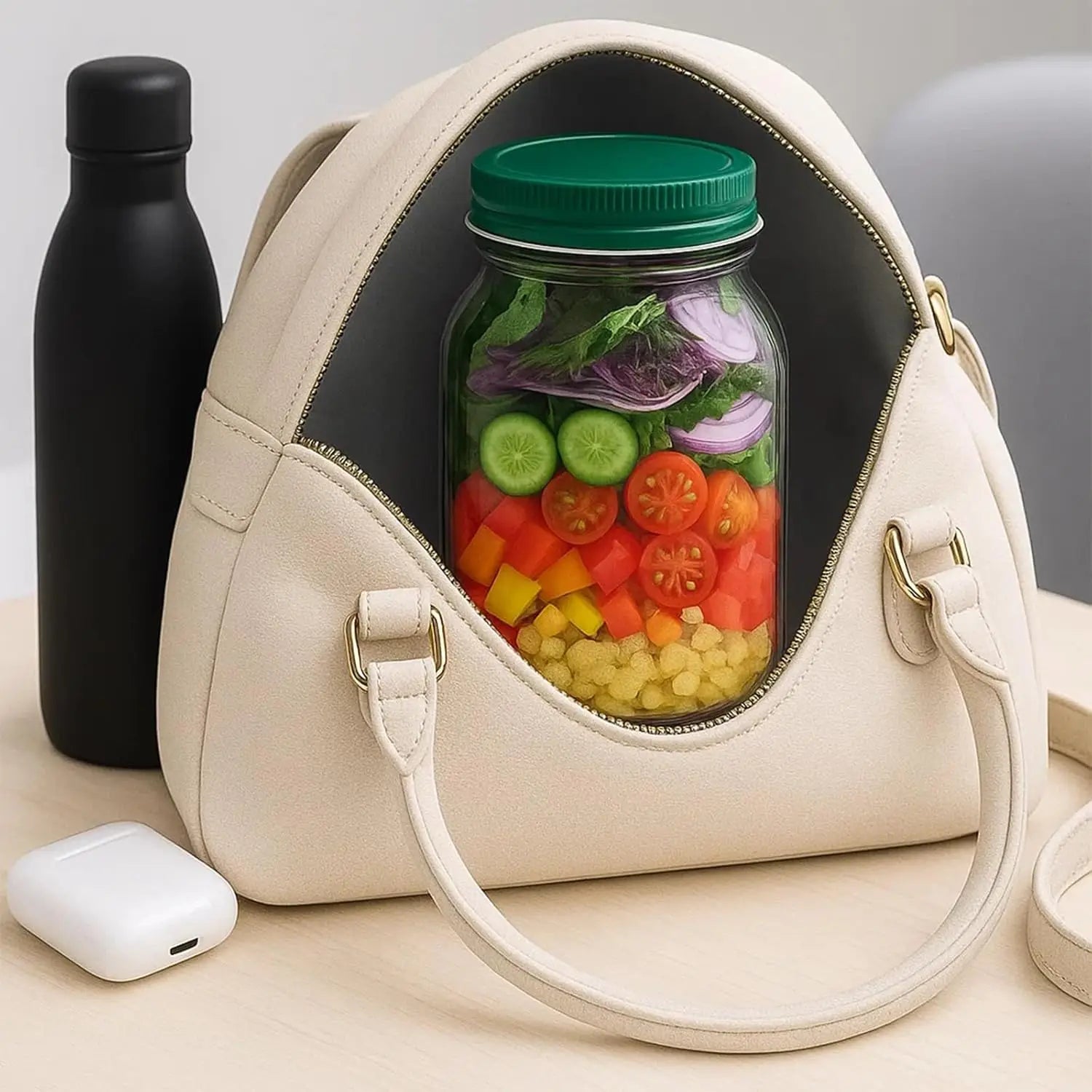 Tupper, Contenedor Hermético Portátil con Apertura Lateral | Ideal para Frutas, Desayunos, Picnic y Oficina