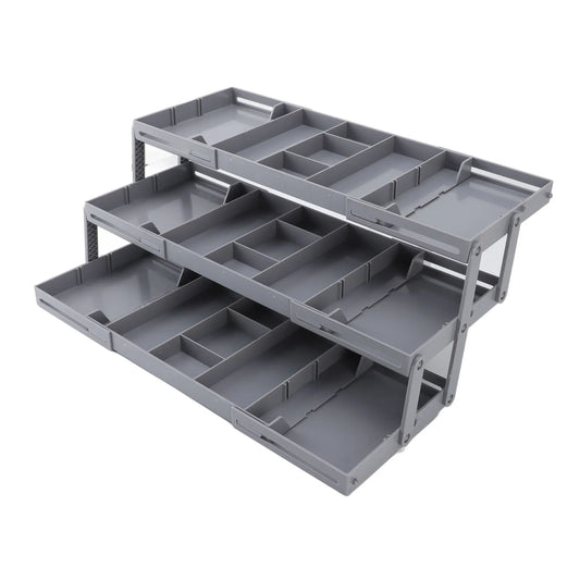 Organizador de cajones, extensible, plegable - GRIS
