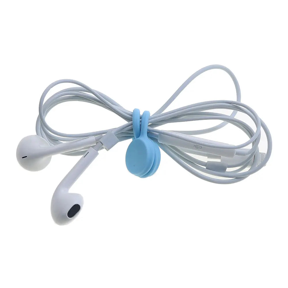 5 bridas magnéticas reutilizables para cables, bridas magnéticas de silicona