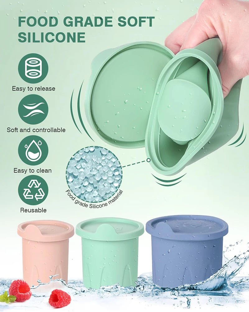 1-3 Molde cilíndrico para hielo - Taza térmica