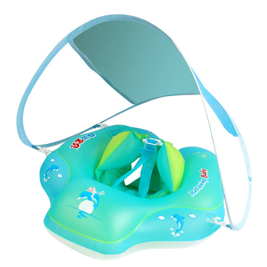 Flotador de natación inflable para bebé, flotador de cintura para el pecho
