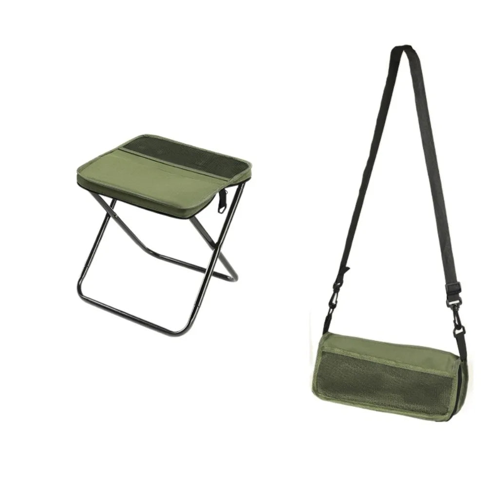 Mochila‑taburete plegable resistente – asiento portátil + mochila deportiva ultra-fuerte