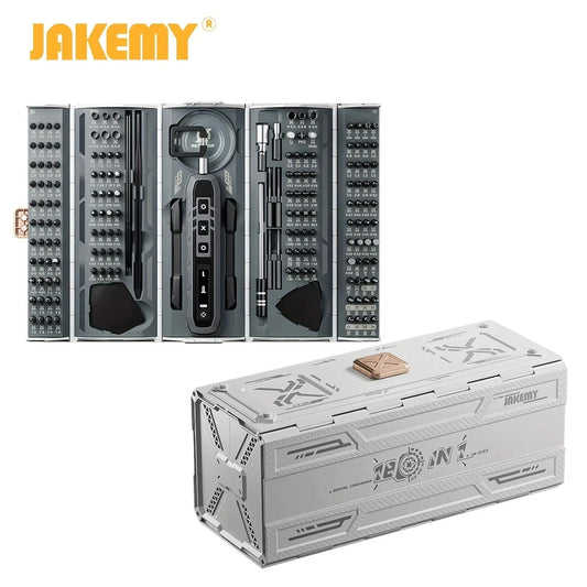Juego de destornilladores eléctricos inalámbricos magnéticos 180 en 1, kit de herramientas