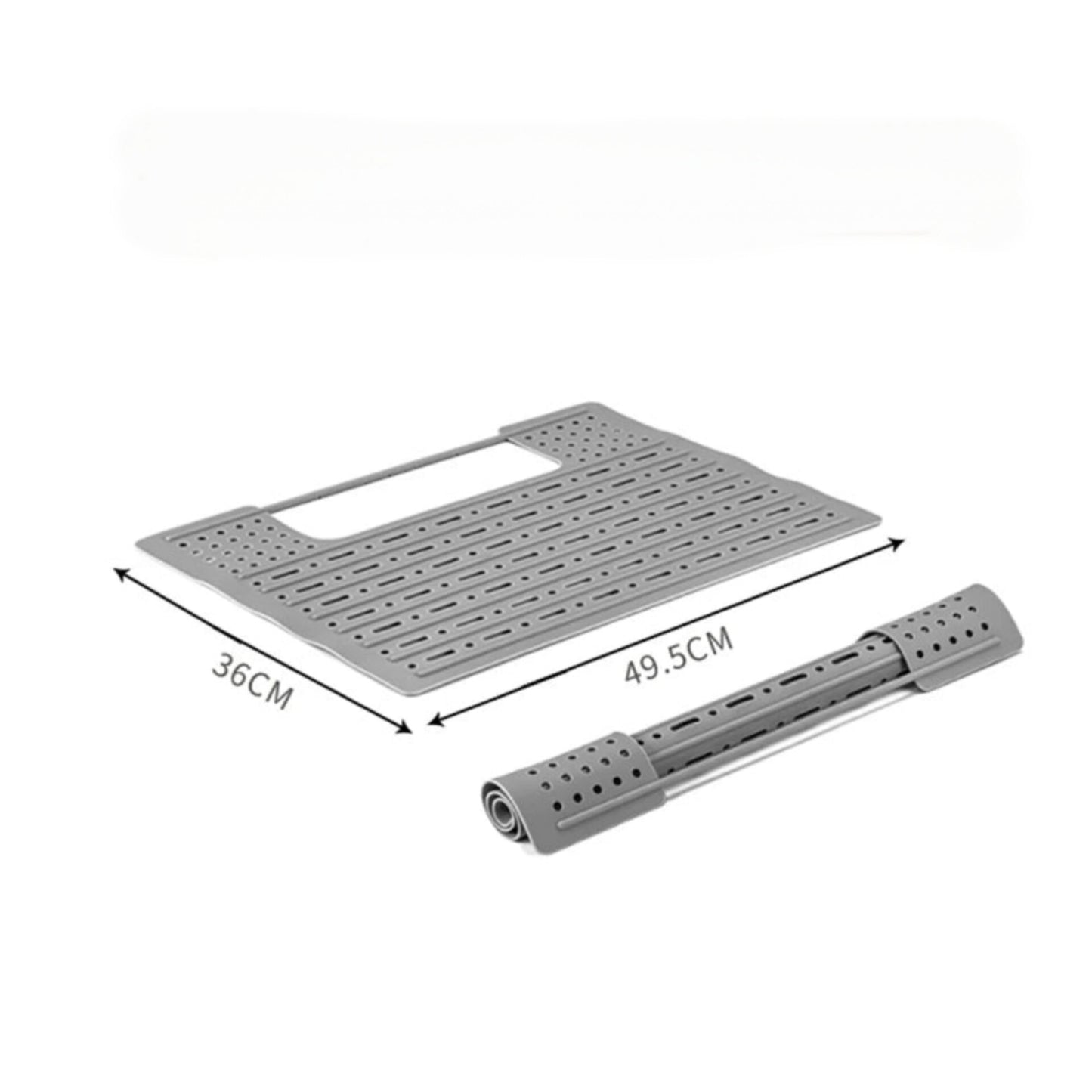 Organizador de silicona multiusos – bandeja drenante - rejilla térmica para fregadero y baño